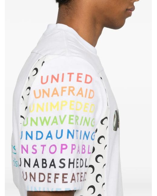 MARINE SERRE T-Shirt Mit Car Moon-Print in White für Herren