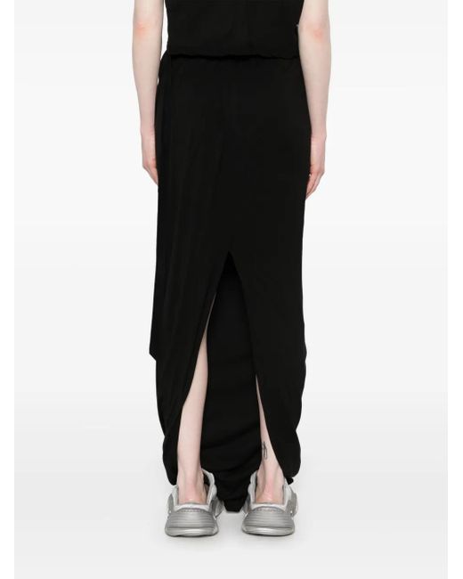 Rick Owens Pillar コットンロングスカート Black