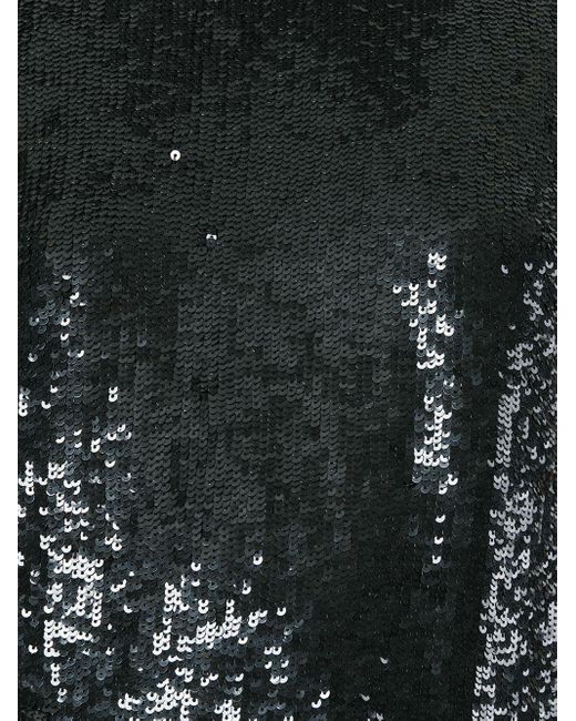 Top sin mangas con detalle de lentejuelas P.A.R.O.S.H. de color Black