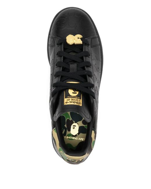 A Bathing Ape X Adidas Stan Smith スニーカー Black