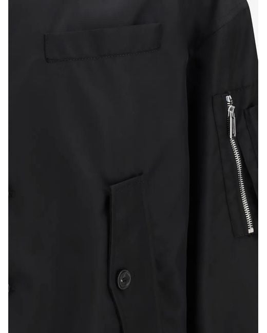 DSquared² Black Heritage Hybrid Bomber for men