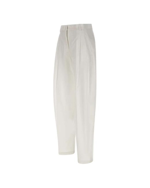 ANDAMANE White Tracy Maxi Pleated Trousers