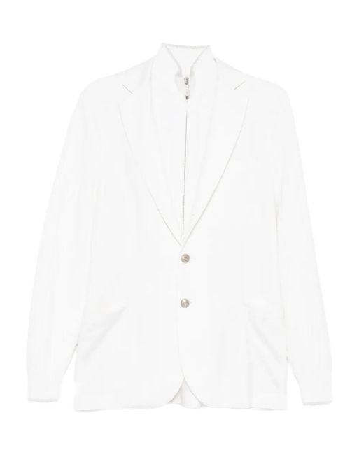 メンズ Eleventy Single-breasted Blazer White
