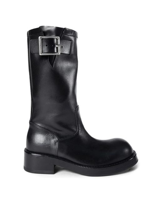Ann Demeulemeester Black Neldor Buckle Boots