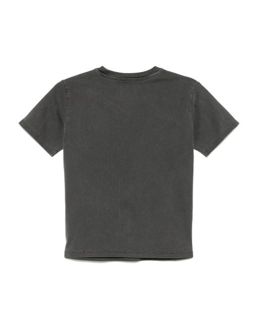 Izzue Black Graphic-Print T-Shirt
