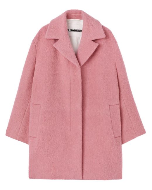 Pink knee length clearance coat