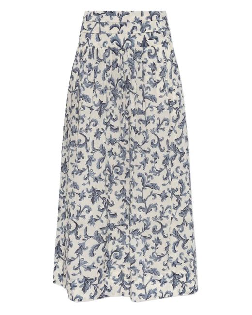 Falda larga Rue Posse de color White