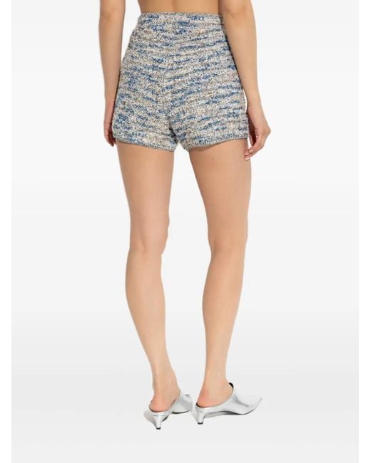 Gestuz Tweed Shorts in het Blue