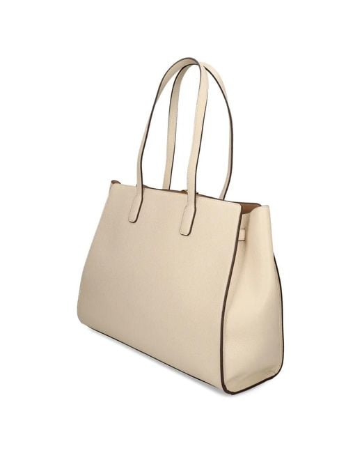 Love Moschino Natural Logo-Detail Tote Bag