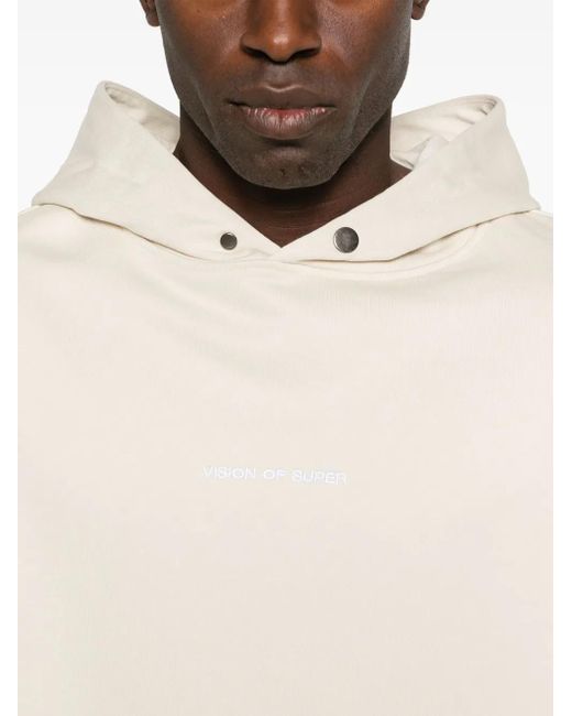 Vision Of Super Natural Skull-Print Hoodie for men