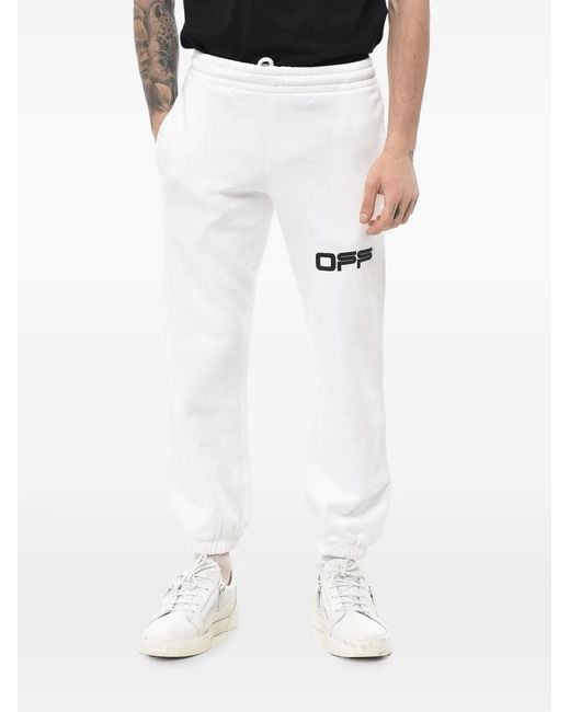 Off-White c/o Virgil Abloh White Airport Tape Track Pants for men