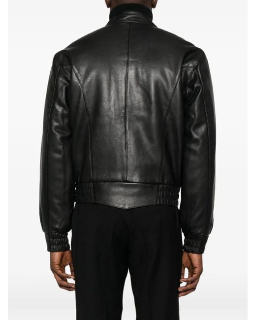 sunflower Black Zip-Front Elasticated-Cuff Jacket for men