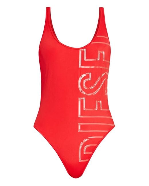 DIESEL Red Pamela-D-Core Badeanzug Mit Logo