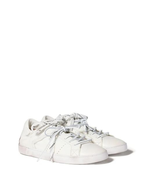 Miu Miu White Deco Leather Sneakers