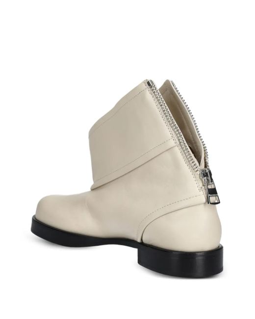 J.W. Anderson Natural 30Mm Zip-Detail Boots