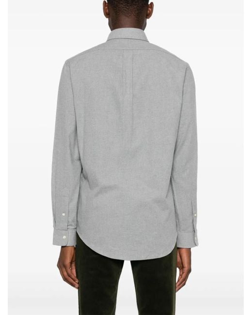 Polo Ralph Lauren Flanellen Overhemd in het Gray voor heren