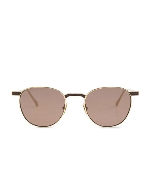 Leisure Society Pink Siena Round Sunglasses