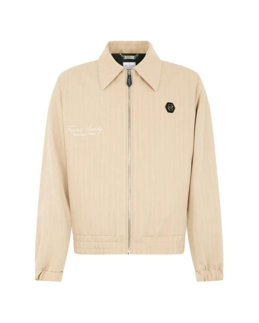 Philipp Plein Natural Coster Jacket Tennis Society for men