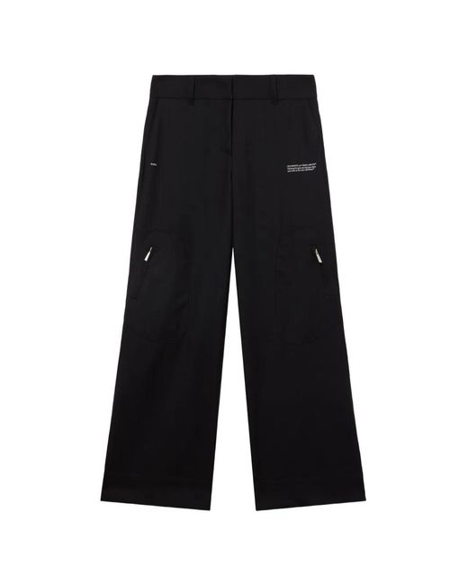 Off-White c/o Virgil Abloh Black Light Wool Corporate Toybox Trousers
