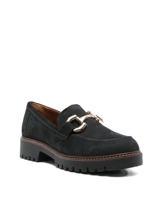 Tamaris Black 40Mm Chain-Link Platform Loafers