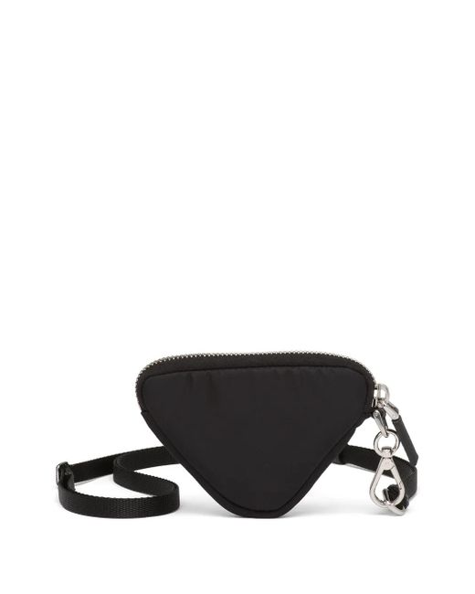 Prada Black Re-Nylon Logo Pouch for men