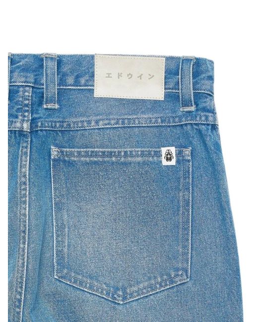 Edwin Blue Matrix Washed Jeans for men