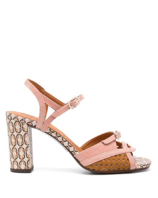 Chie Mihara Pink Bindi 75mm Leather Sandals