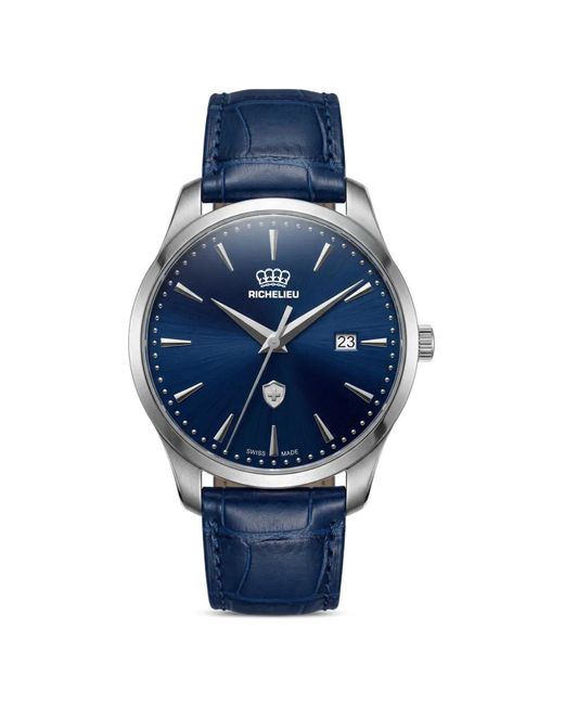 Richelieu Swiss Blue Logo-Detail 30Mm Watch
