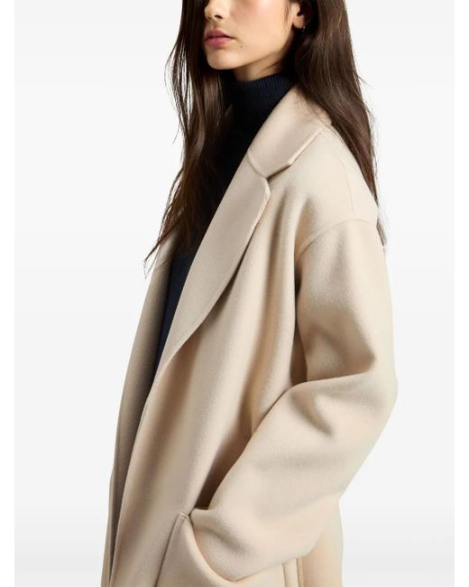 Woolrich Natural Belted Wool Coat