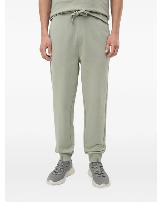 HUGO Gray Drawstring Logo-Print Track Pants for men