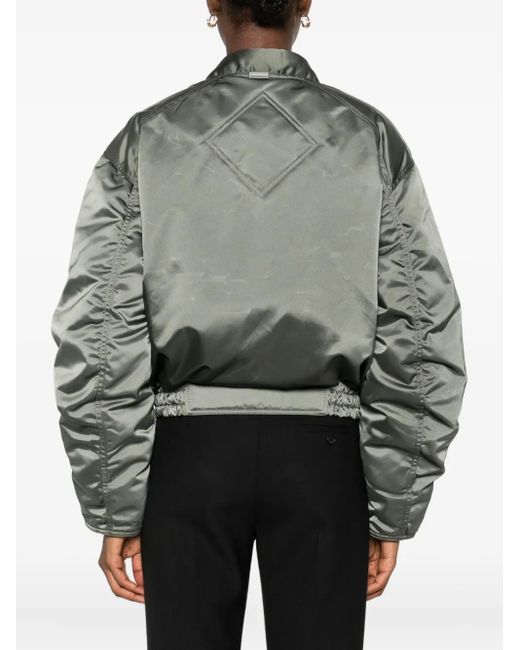 Canada Goose Gray Jade Zip-Up Bomber Jacket
