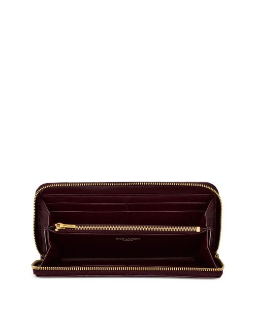 Saint Laurent Purple Cassandre Bijou Wallet