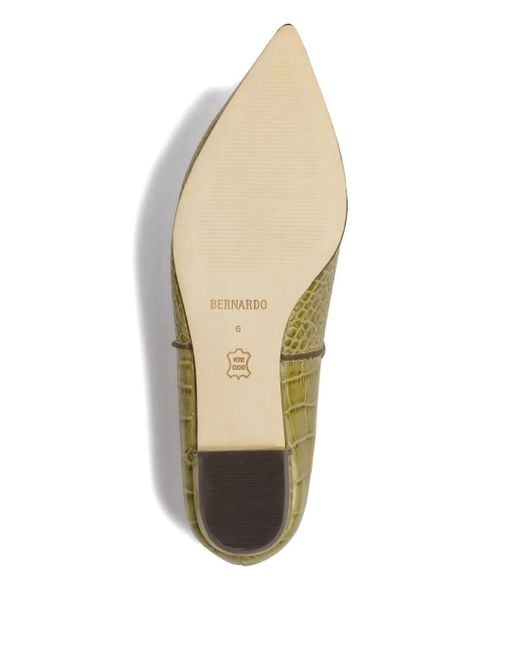 Bernardo Green Lana Flat Pumps