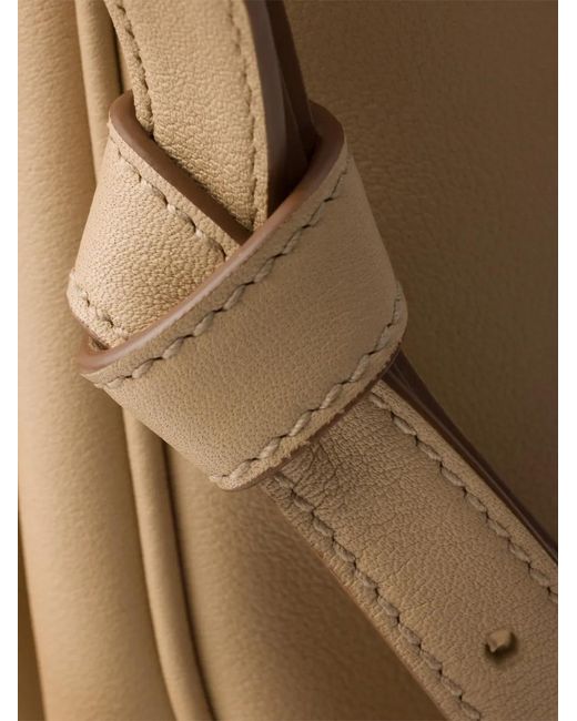 Prada Natural Fold Large Leather Shoulder Bag