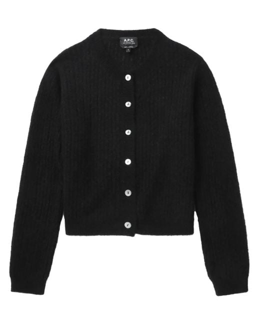 A.P.C. Black Milo Cardigan