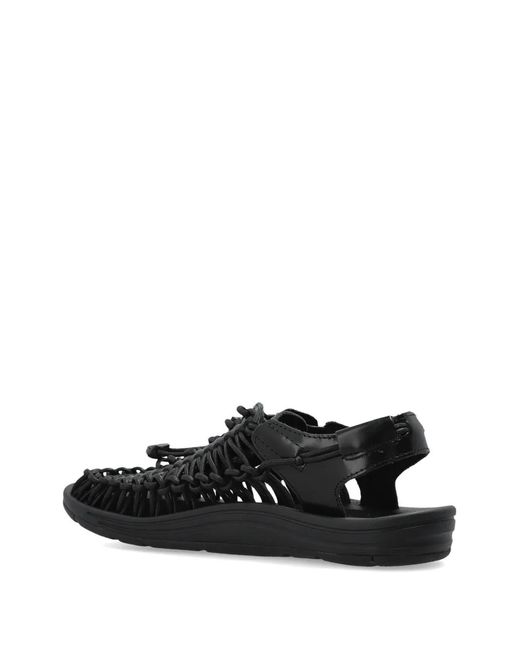 Keen White Uneek Braided Sandals