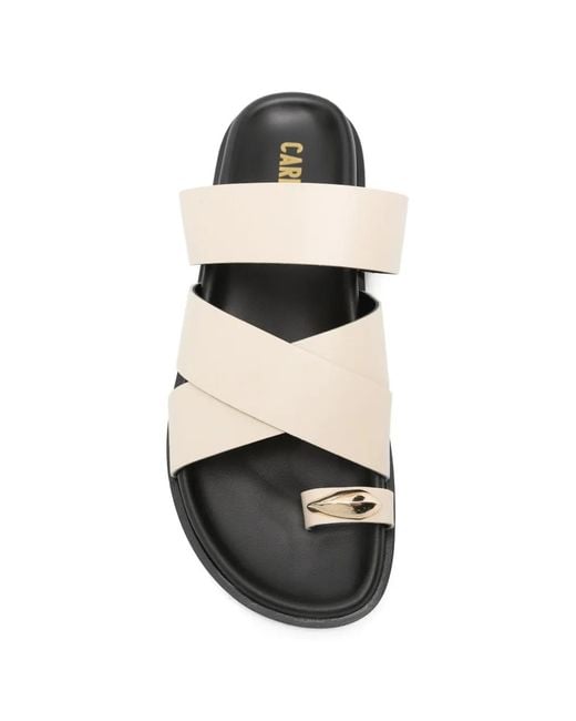 Carmens White Ring-Details Sandals