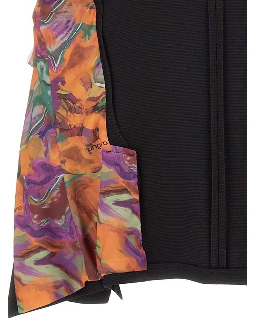 Emanuel Ungaro Black Blazer À Boutons Ornementés Et Col À Revers Pointus for men