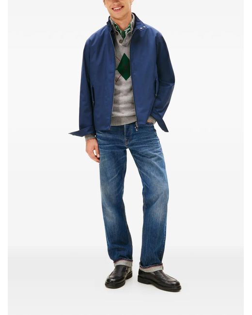 Tommy Hilfiger Blue Zipped Jacket for men