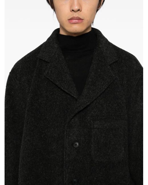 Yohji Yamamoto Black X Masses Herringbone Wool Jacket for men