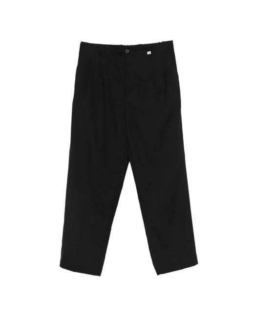 Myths Black Poseidone Pleated Trousers for men