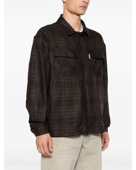 Represent Black Checked Shirt for men