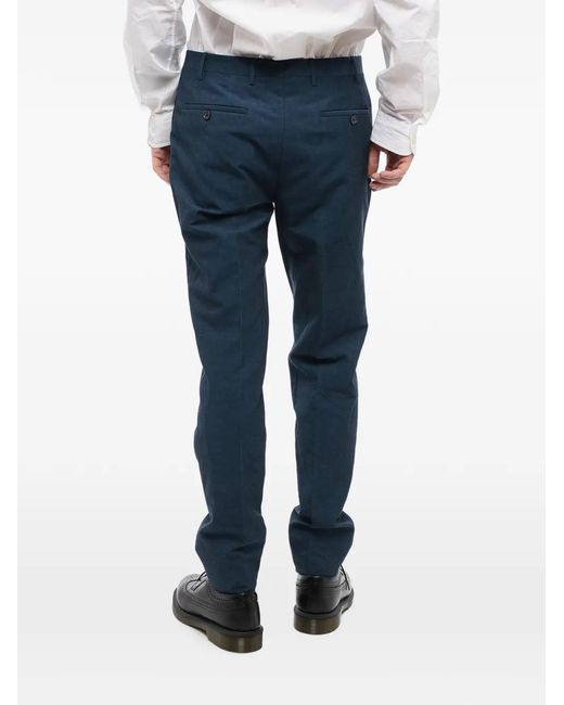 Corneliani Blue Regular-Fit Tailored Trousers for men