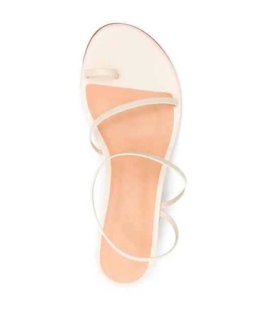 Ancient Greek Sandals Natural Chora 50Mm Leather Sandals