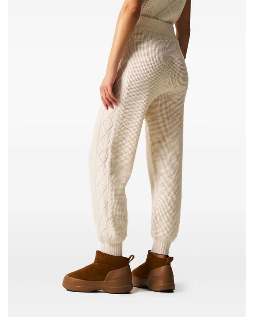 Perfect Moment White Crystal Wool Joggers
