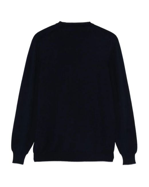 Fedeli Blue Cashmere Sweater for men