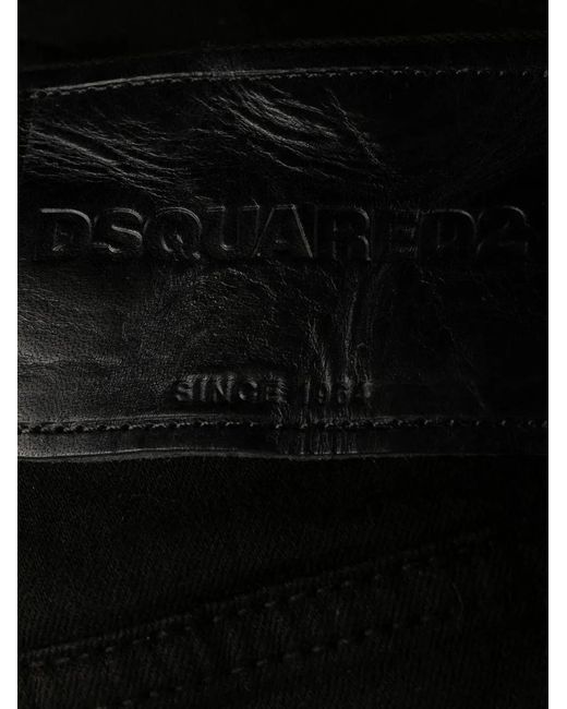 DSquared² Low-Rise Flared Jeans in het Black