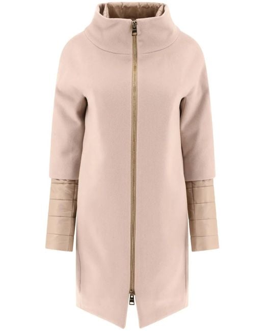 Herno ジップアップ コート Natural