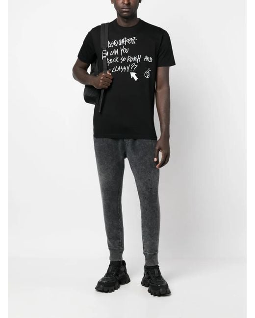 DSquared² Gray Jersey Track Pant for men