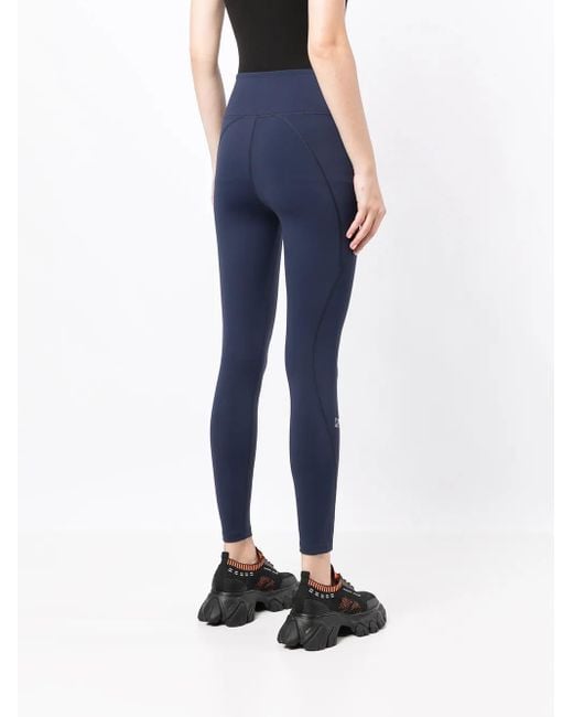 7 DAYS ACTIVE Blue Logo-Print Leggings